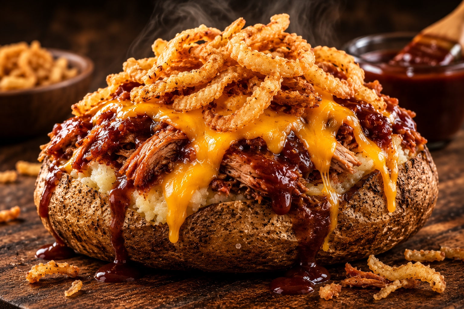 The Cowboy loaded baked potato